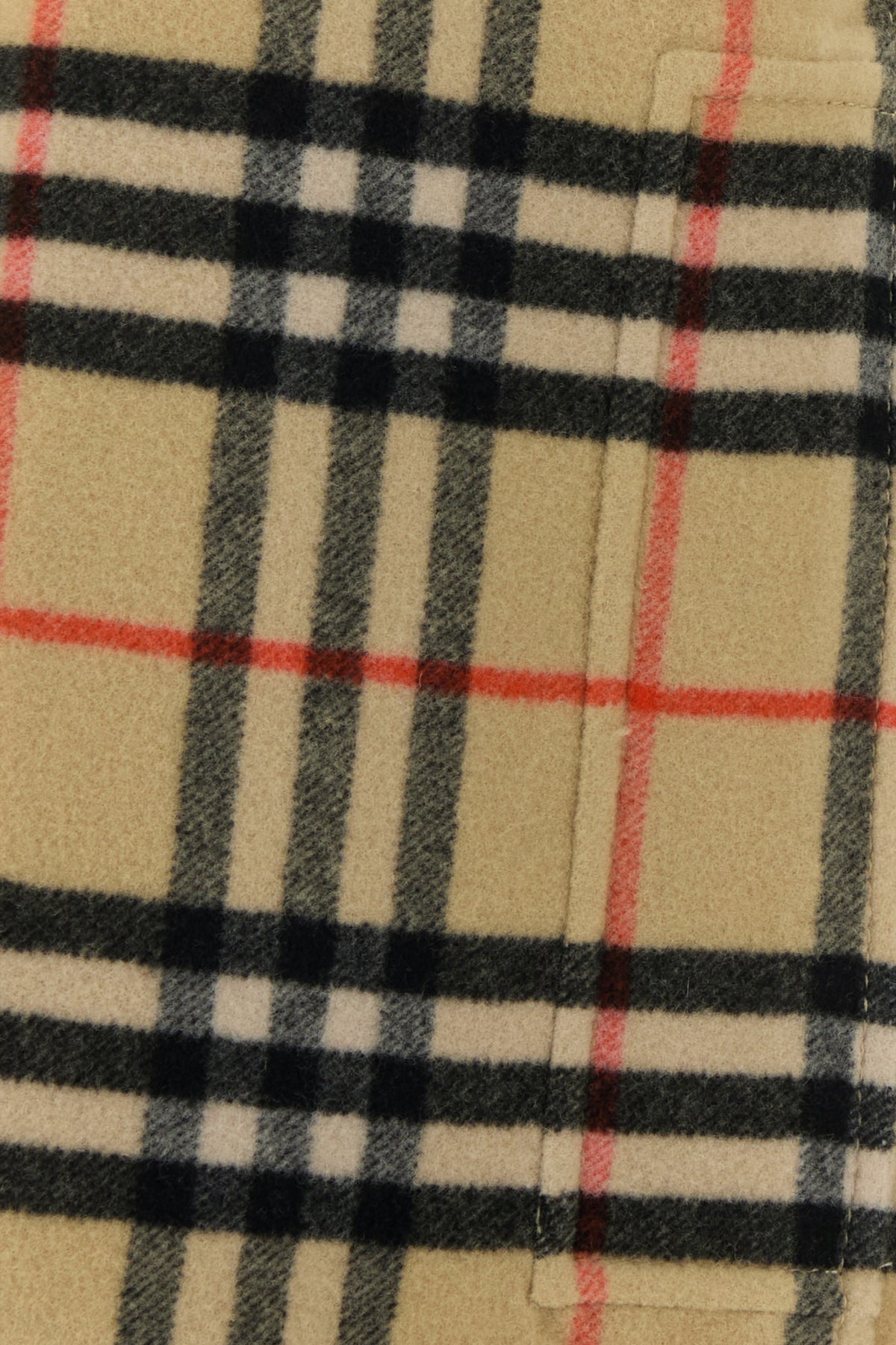 Beige wool reversible coat - 5