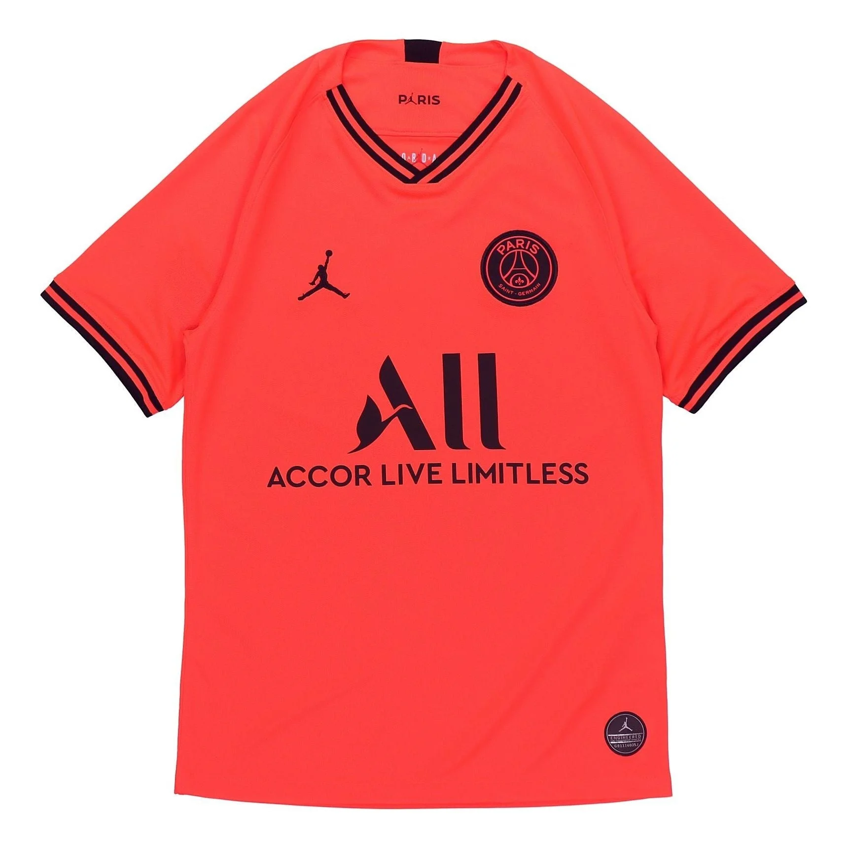 Air Jordan PSG 2019 Away Jersey 'Infrared' AJ5552-613 - 1