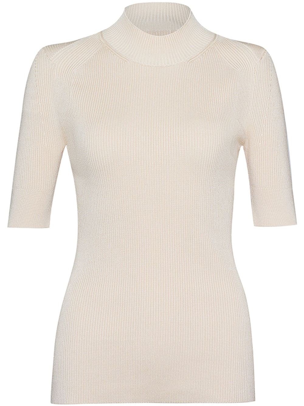 Technical Compact Rib Knit Top - 1