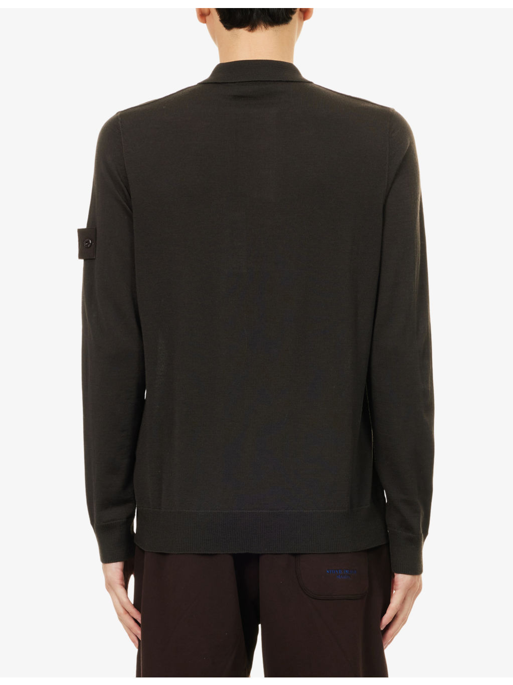 Light Wool Ghost Long-Sleeve Wool Polo Shirt - 4