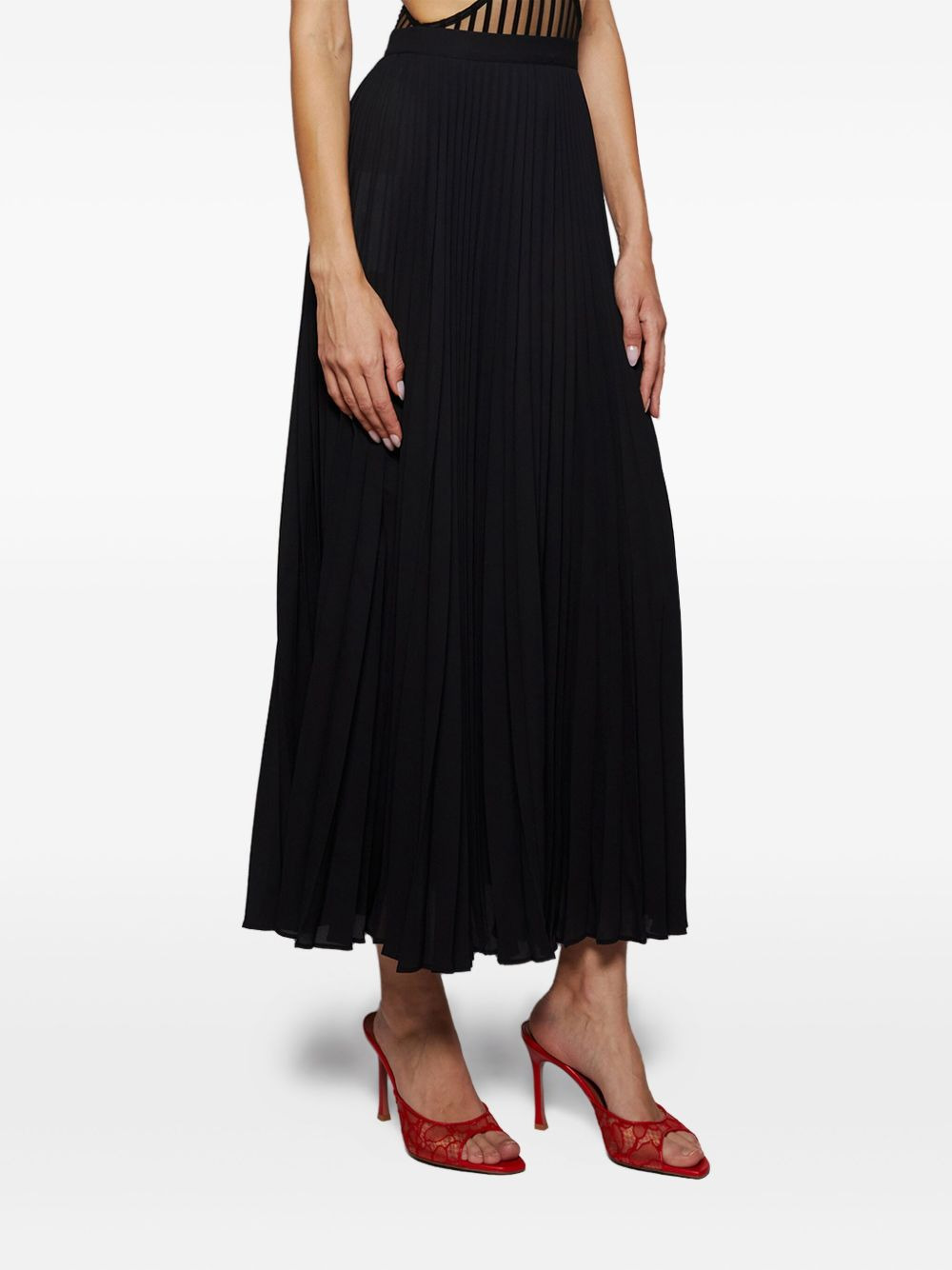 pleated midi skirt - 4