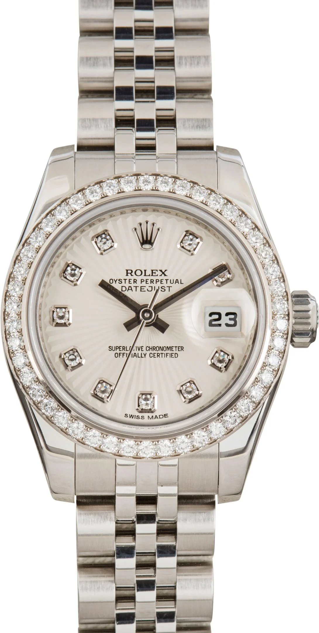 Rolex Datejust 26 Ref 179384 Sunburst Diamond Dial - 1