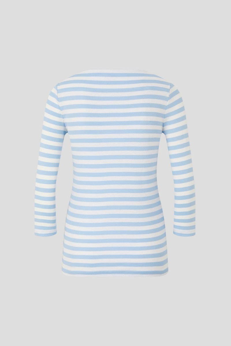 BOGNER LOUNA LONGSLEEVE IN LIGHT BLUE/OFF-WHITE outlook