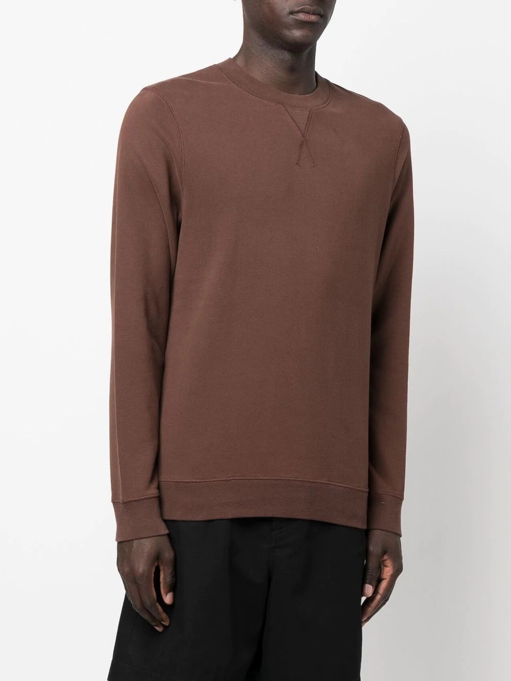 loopback crew-neck sweatshirt - 3