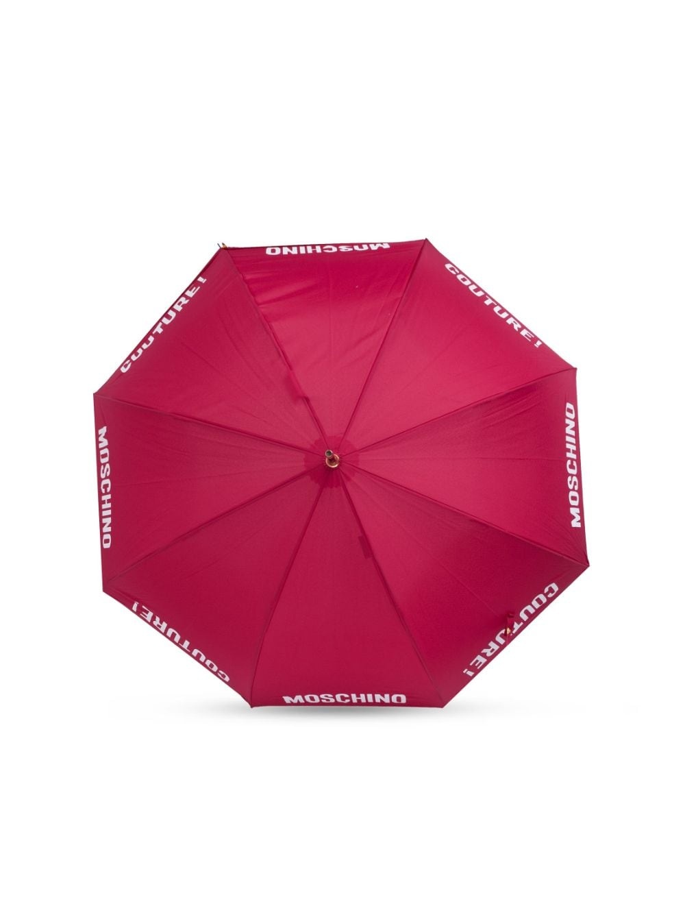 logo-print crook-handle umbrella - 2