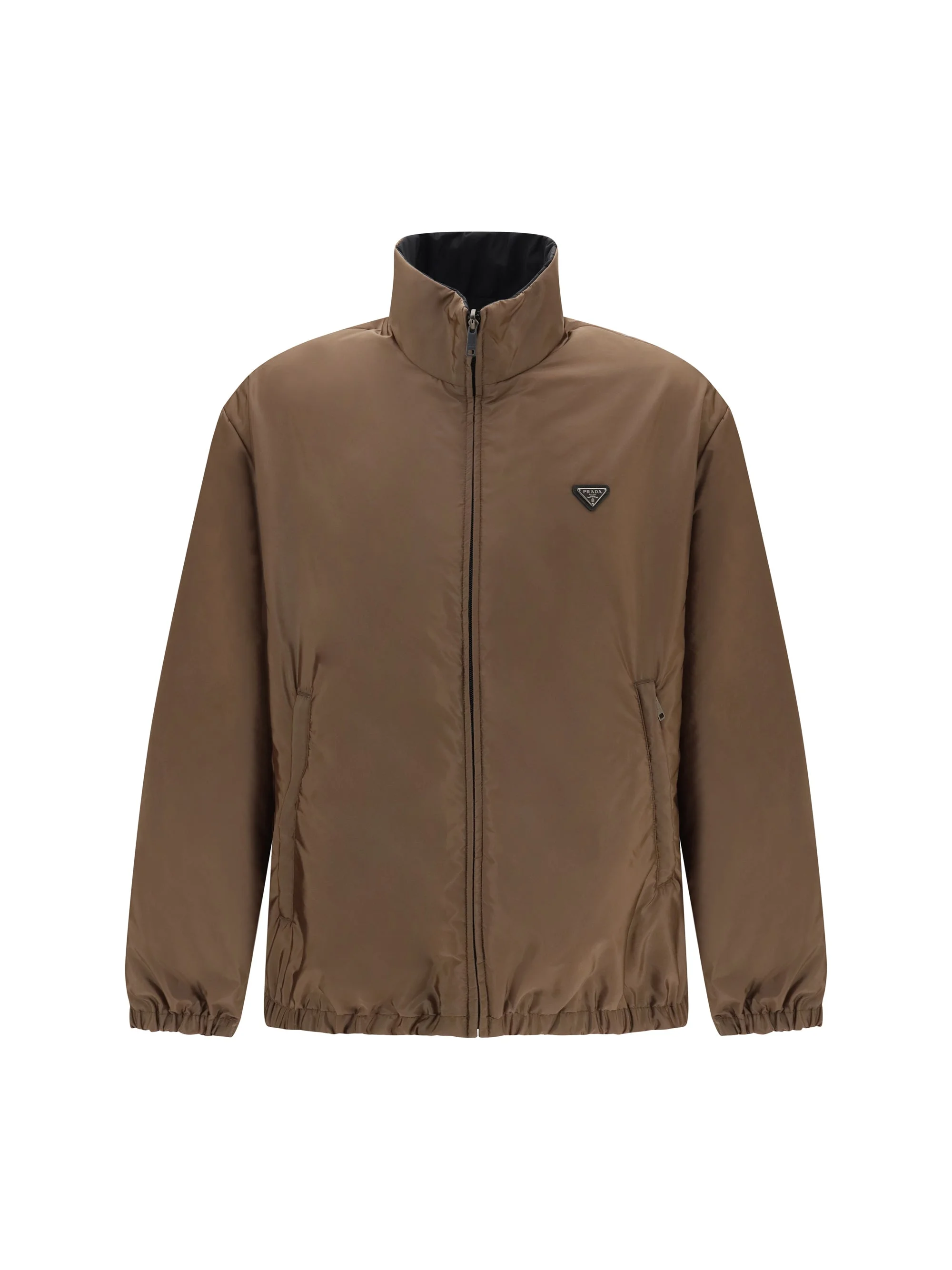 Prada Re-Nylon Down Jacket Corteccia+Nero - 1