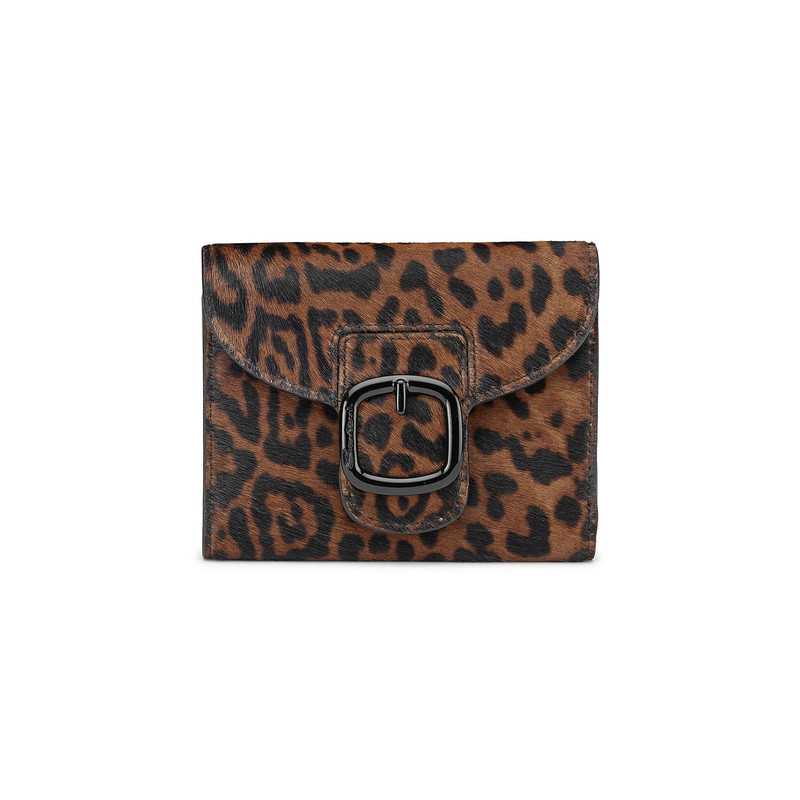 Animal-print cavallino wallet with coin pocket 1