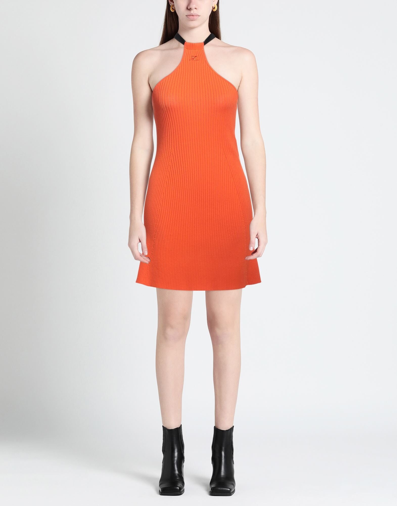 Orange Women's Short Dress - 2