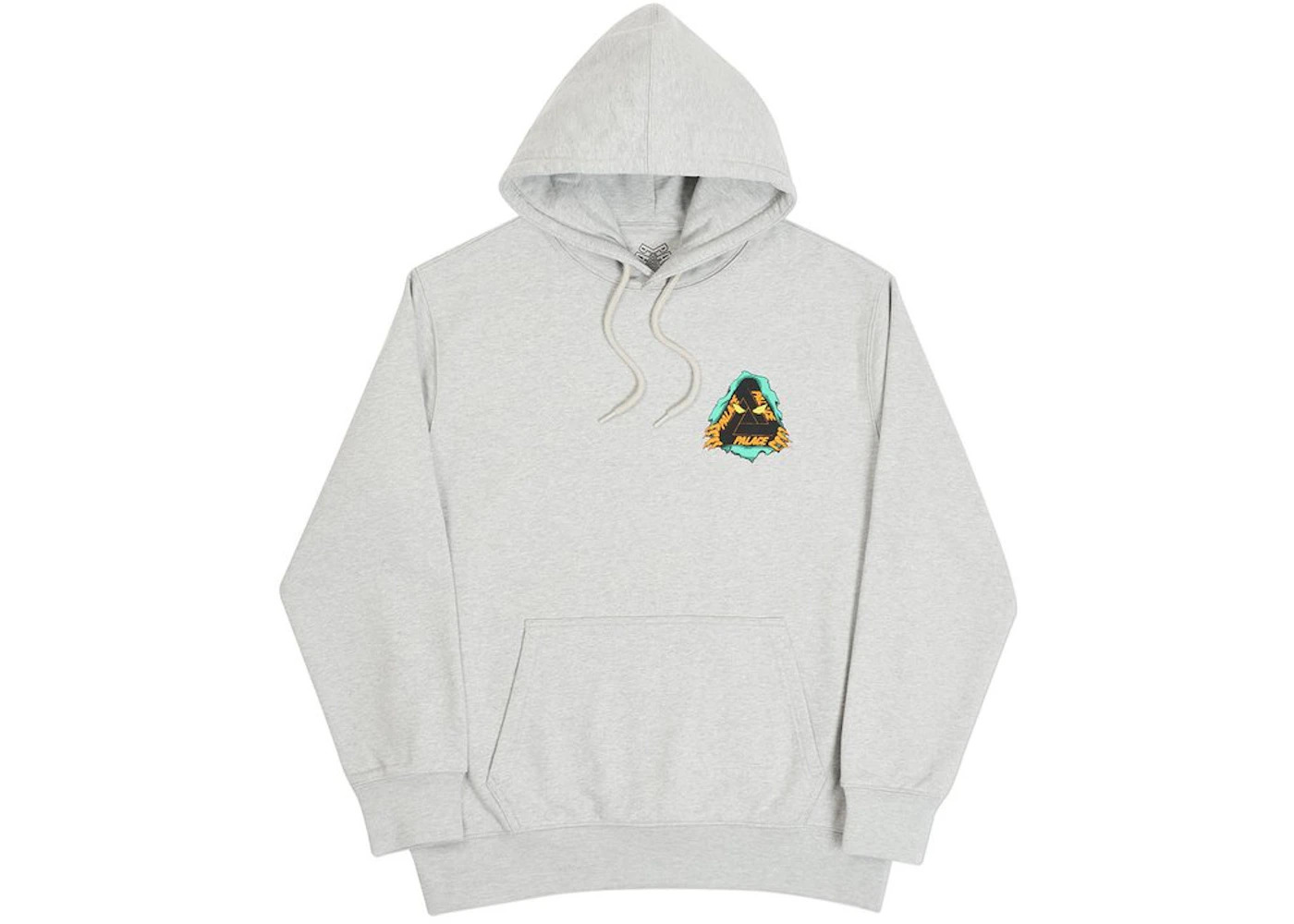 Palace Tri-Ripper Hoodie Grey Marl - 2