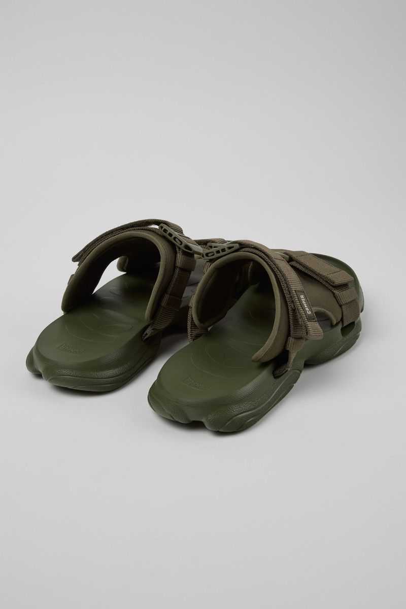 CAMPERLAB Green Textile Sandals for Men. outlook