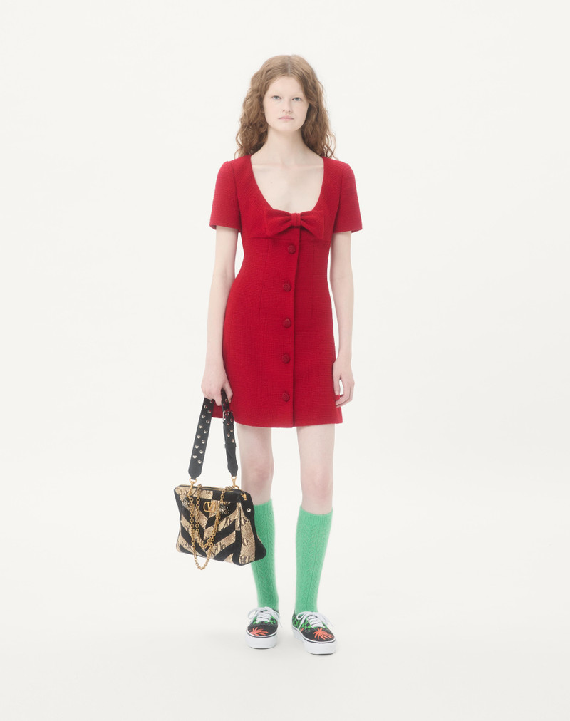 Valentino SHORT DRESS IN PLAIN WOOL TWEED outlook