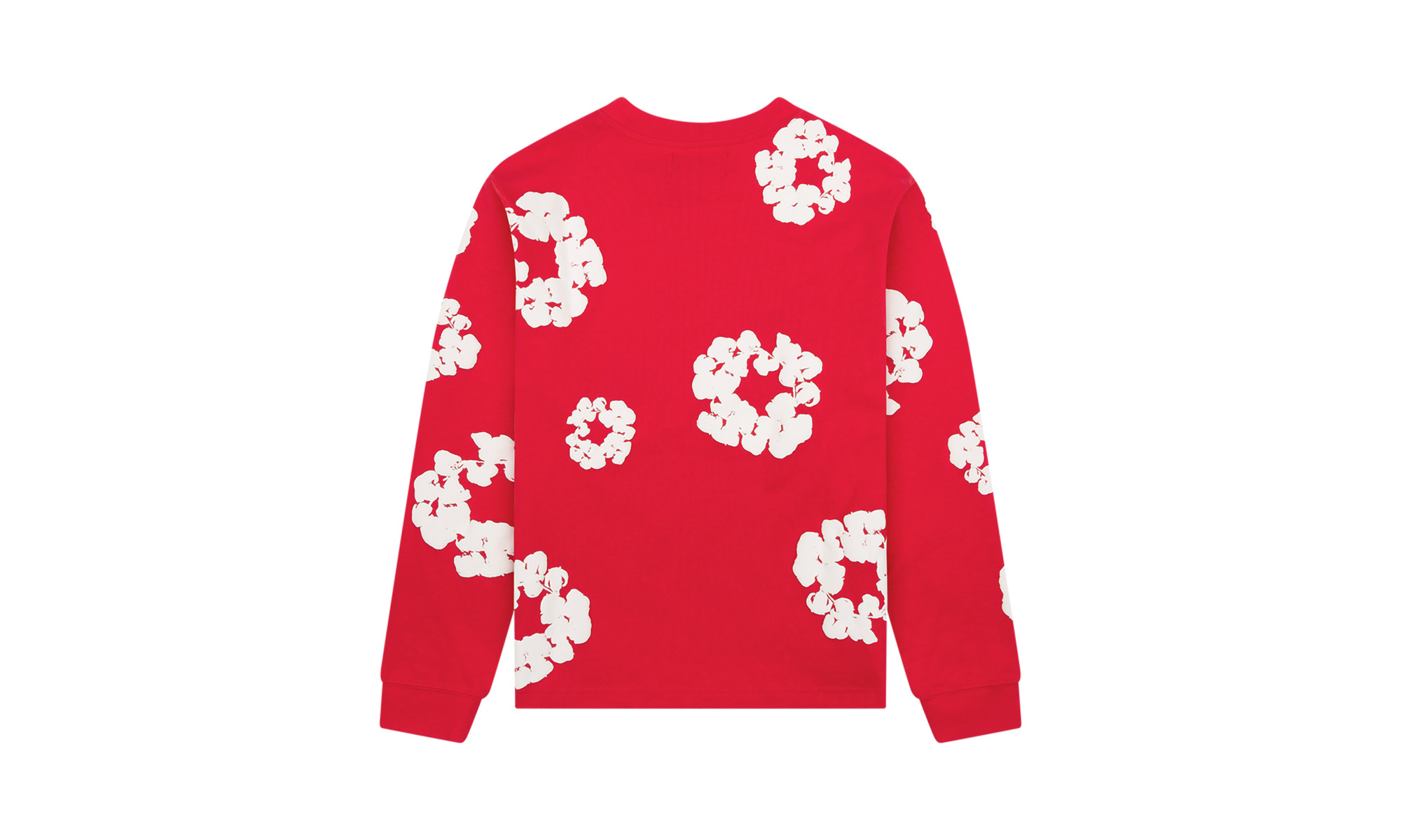 Long Sleeve Cotton Wreath Tee "Red" - 2