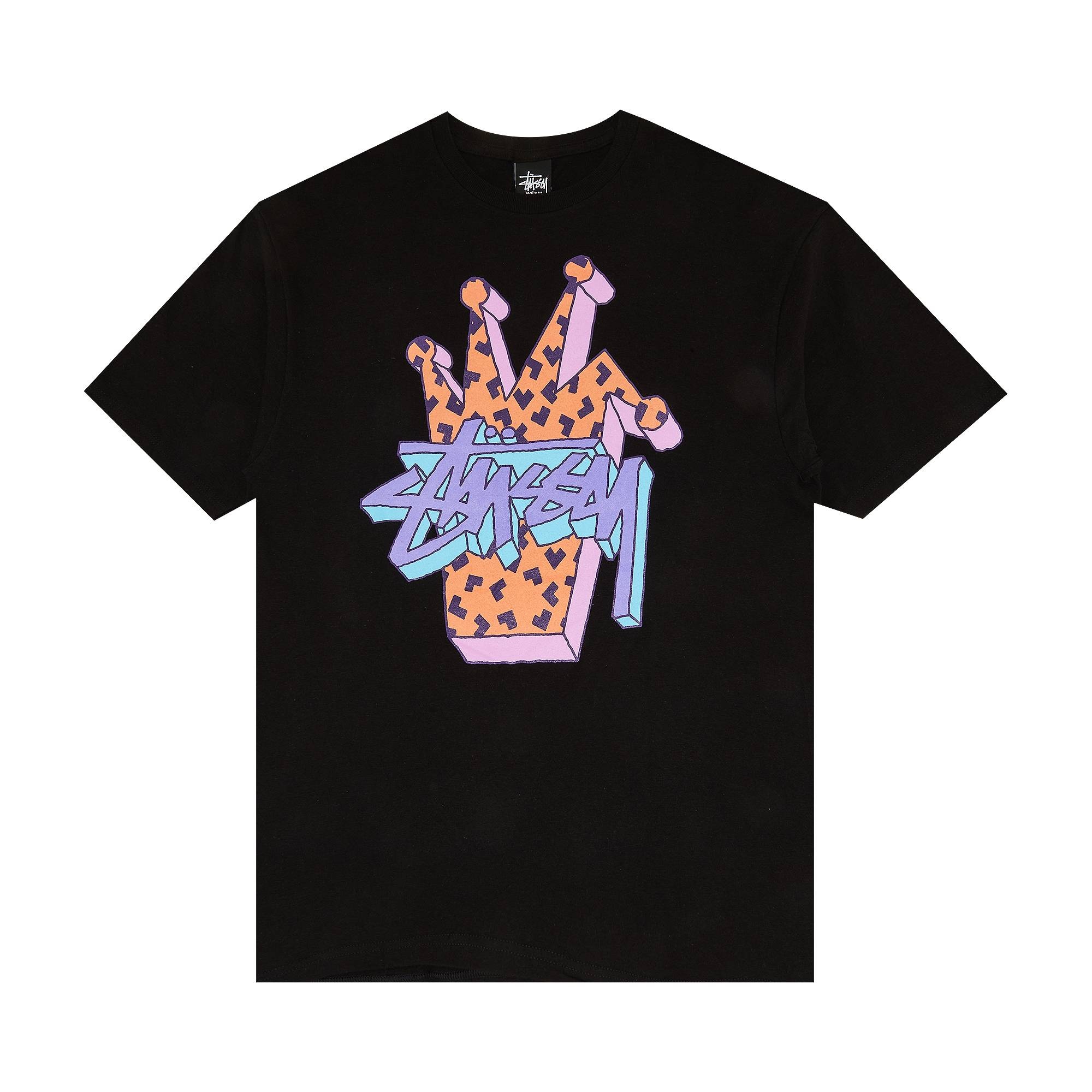 Stussy 3D Crown Tee 'Black' - 1