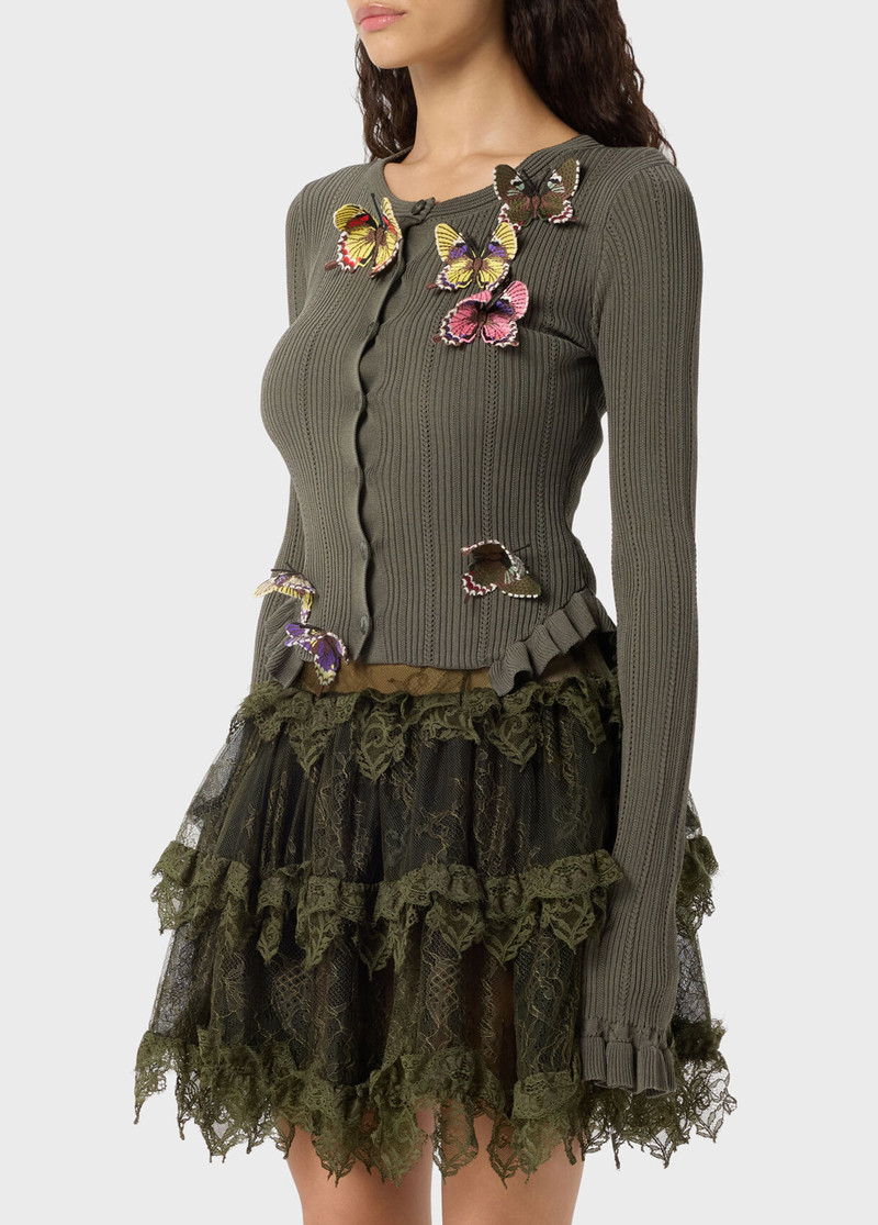 RIBBED CARDIGAN WITH BUTTERFLIES 4