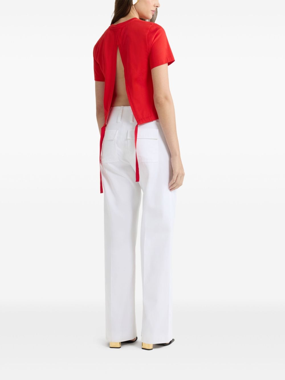 open-back T-shirt - 3