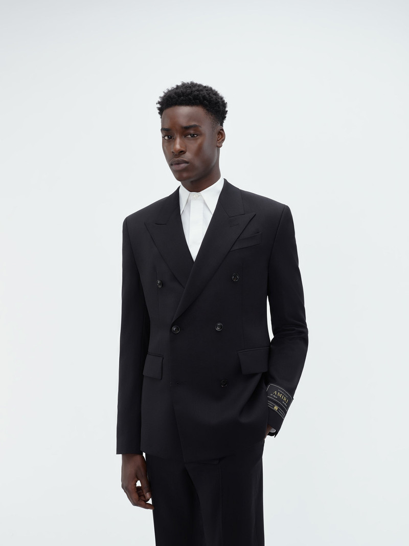 DOUBLE BREAST BLAZER-BLACK 6