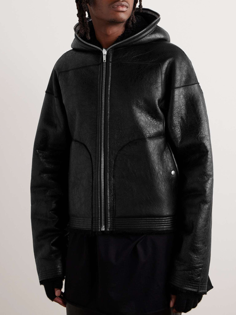 Reversible Shearling Hooded Jacket 4