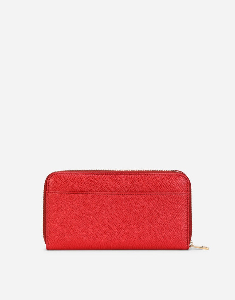 Dauphine leather zip-around wallet 3