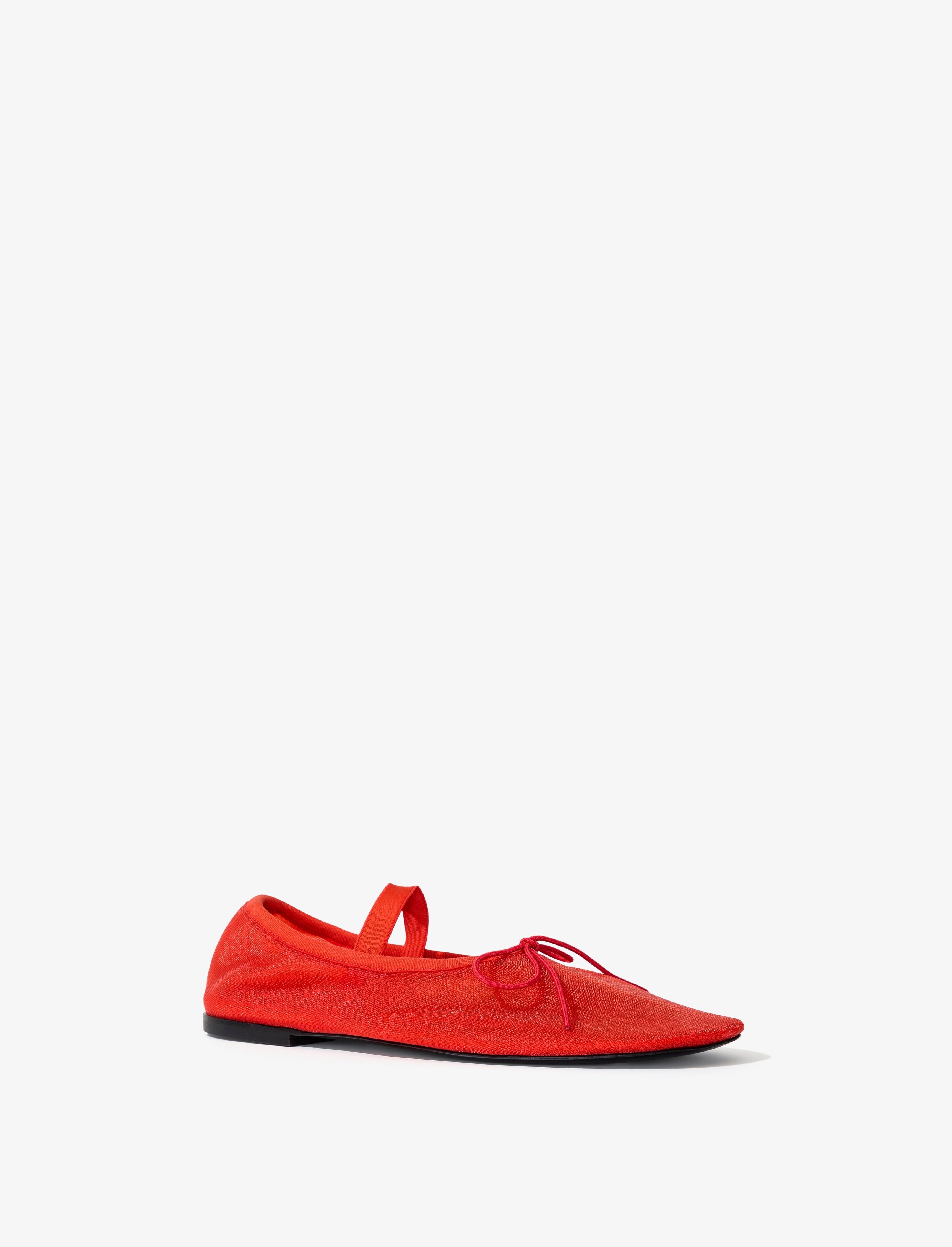 Glove Mary Jane Ballet Flats in Mesh - 3