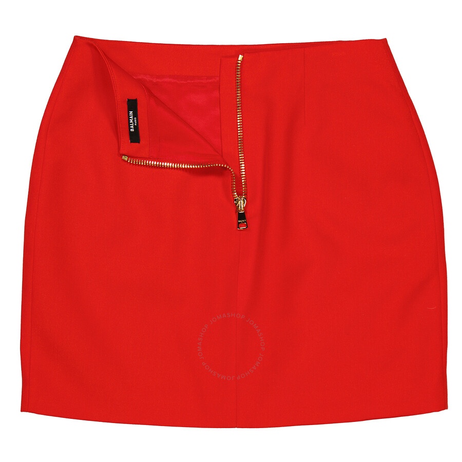 Balmain Balmain Asymmetrical Tight-Fit Mini Skirt | jomashop