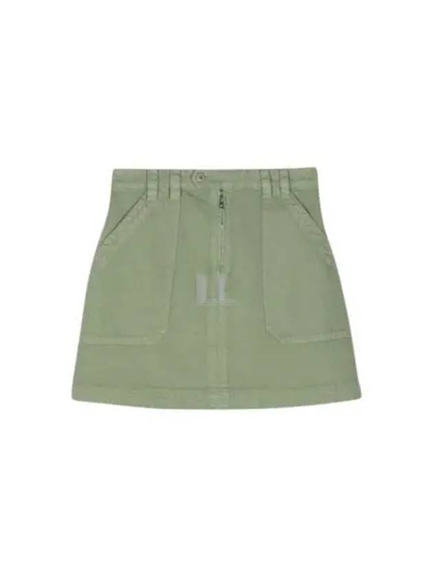 Sarah Short A-line Skirt Green - 2