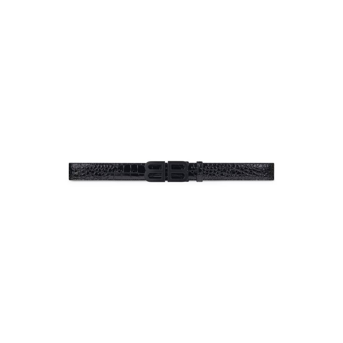 Men's Bb Hourglass Large Belt  in Black - 1