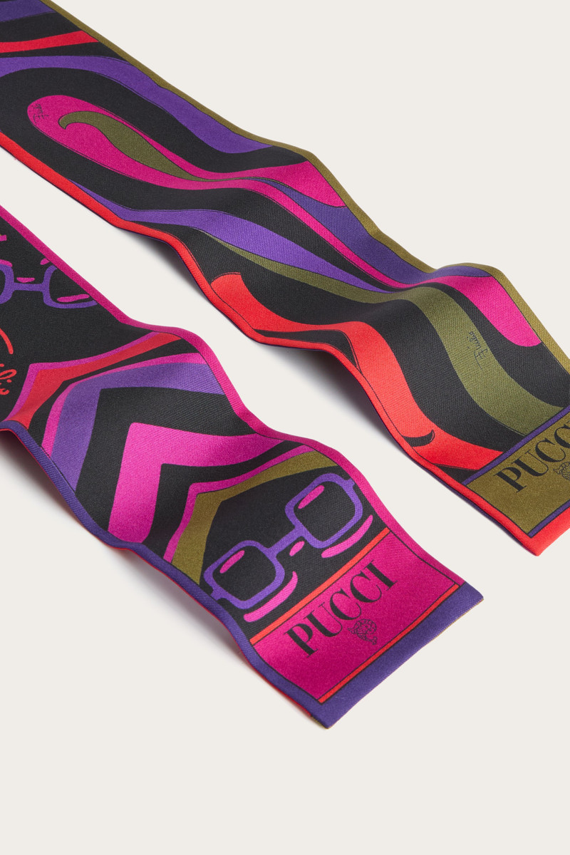 ISTRICE AND MARMO PRINT SILK SCARF 3