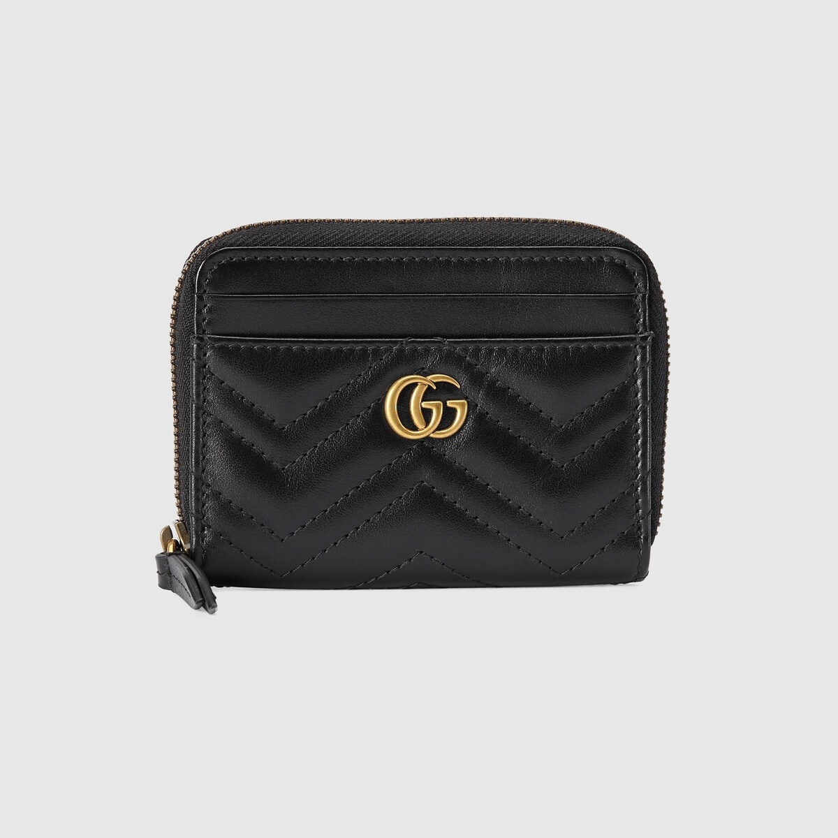 GG Marmont matelassé zip card case - 1