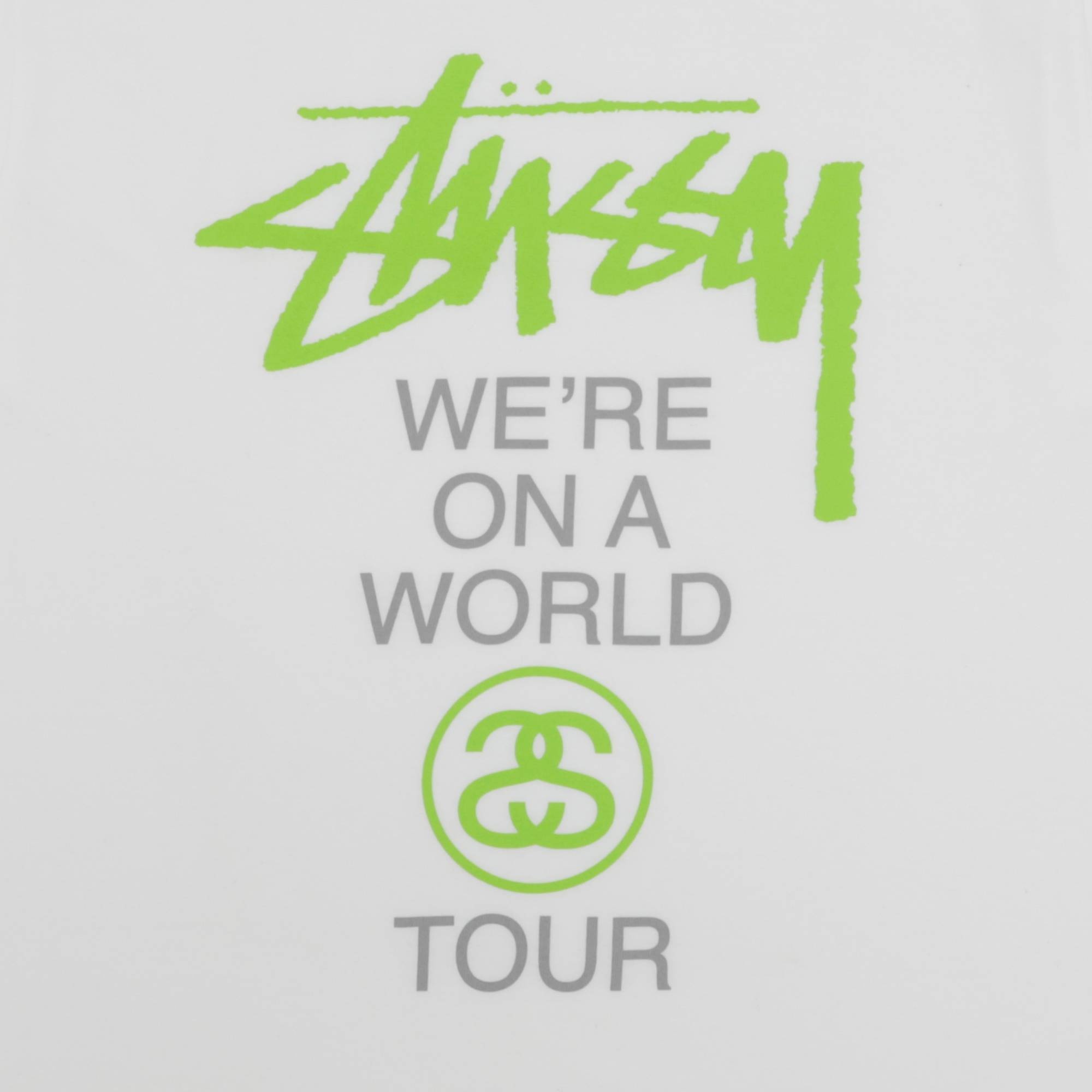 Stussy We’re On A World Tour Tee 'White' - 3