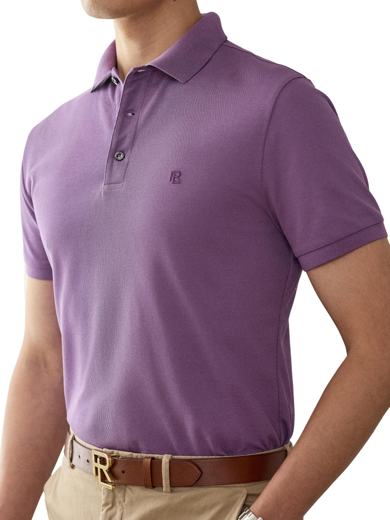 Men's Custom Slim-Fit Piqué Polo Shirt - Fig Purple 5