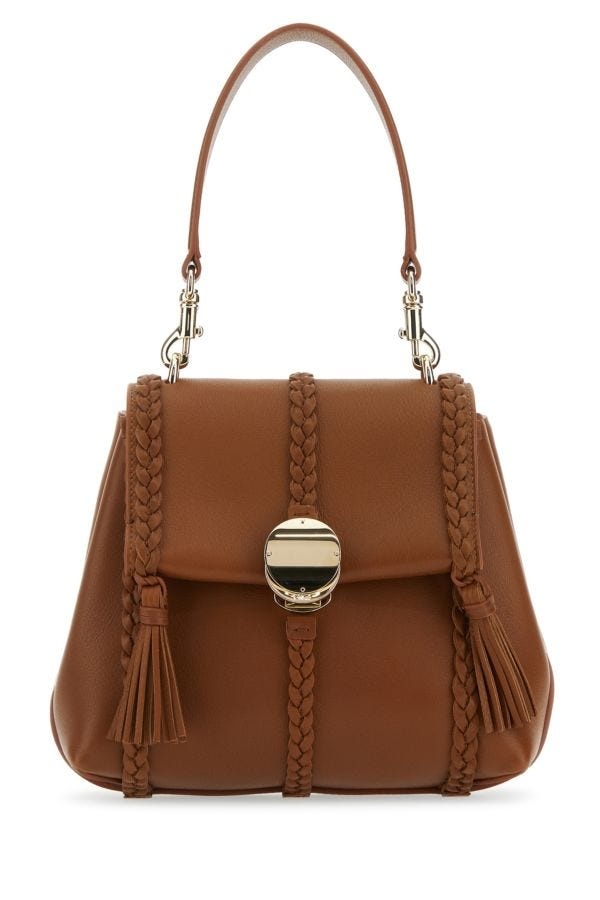 Brown leather small Penelope handbag - 1