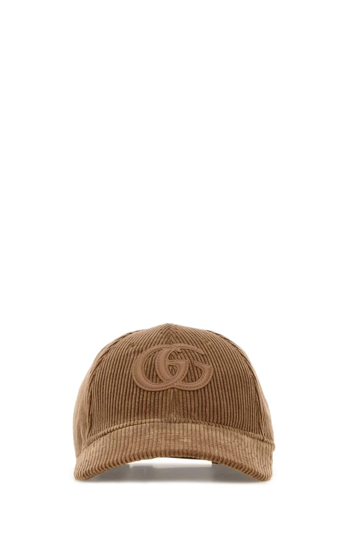 Gucci Men Camel Corduroy Baseball Cap - 1