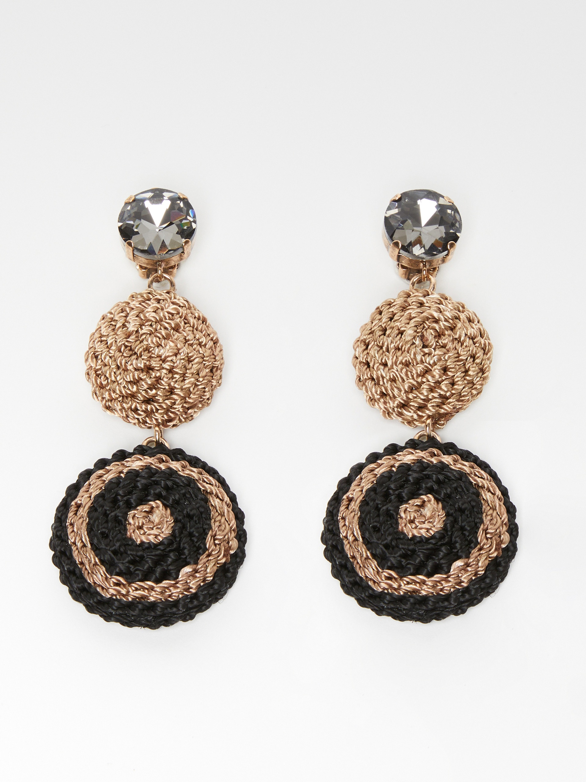 VIOLANTE Embroidered drop earrings - 1