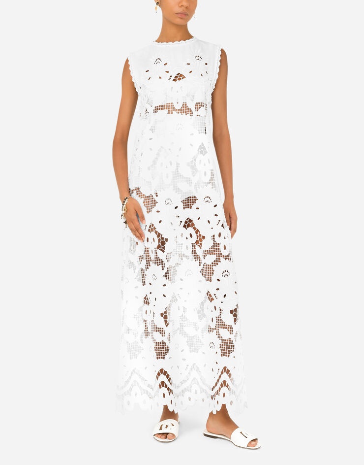 Long dress with openwork embellishment - 6