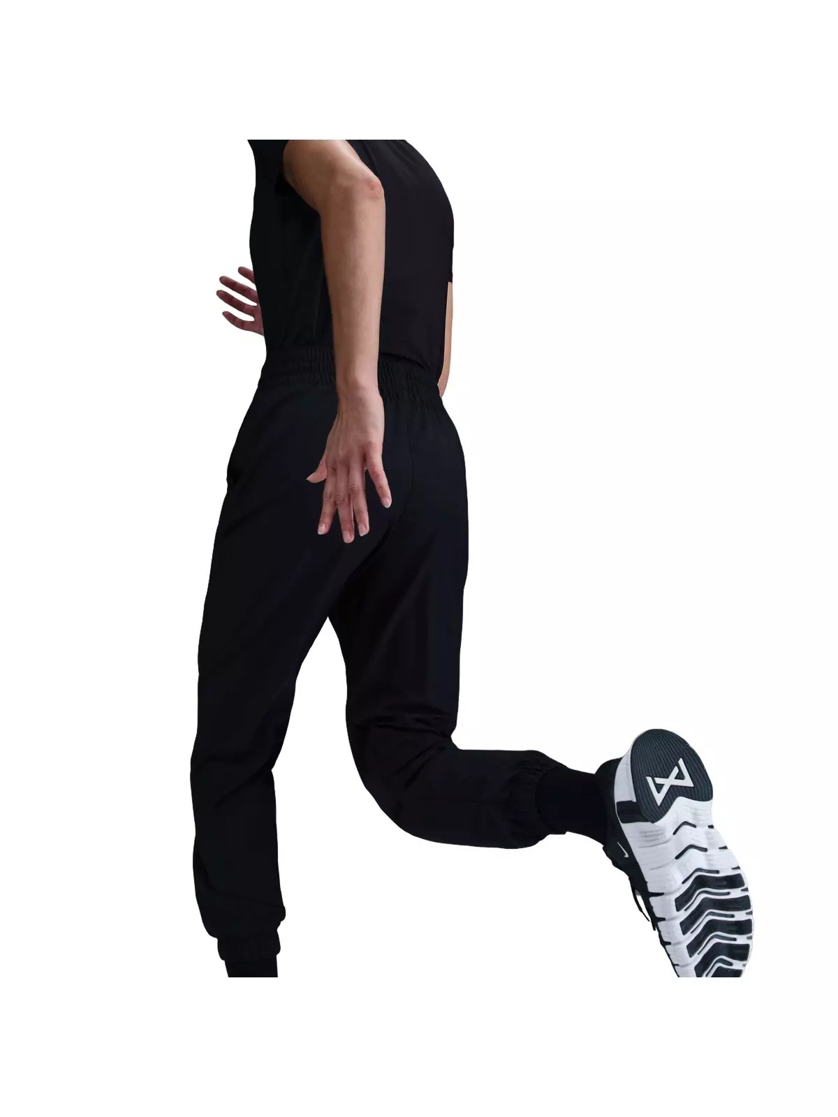 Women's One Dri-FIT High-Waisted 7/8 Joggers-Black - 2