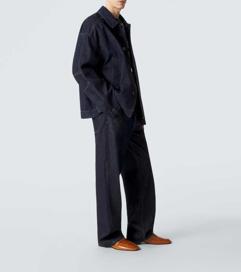 Dries Van Noten Leather penny loafers outlook