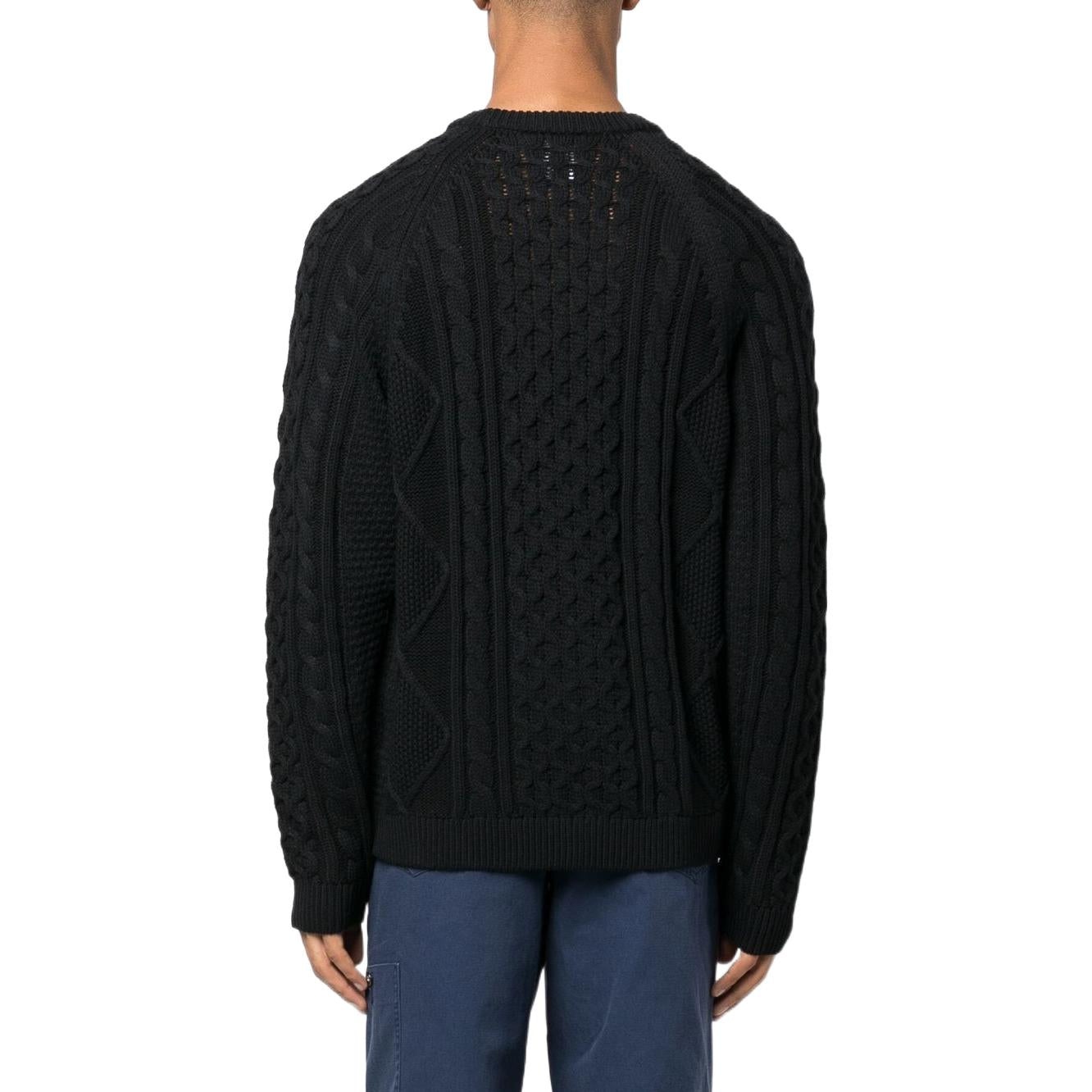 Nike Life Cable-Knit Jumper 'Black' DQ5176-010 - 4