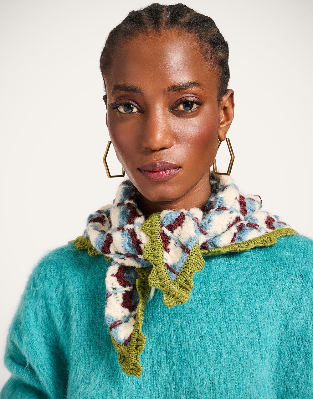 Crochet Triangle Scarf - 3
