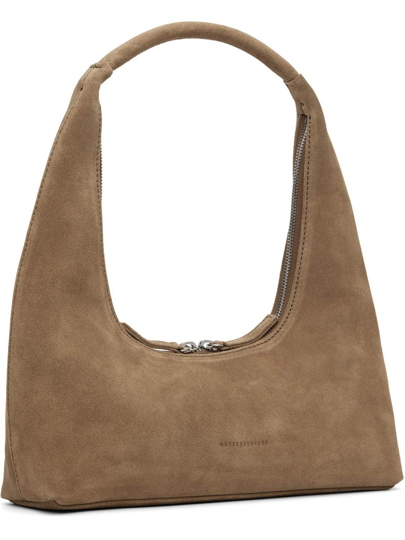 MARGESHERWOOD Brown Suede Shoulder Bag outlook