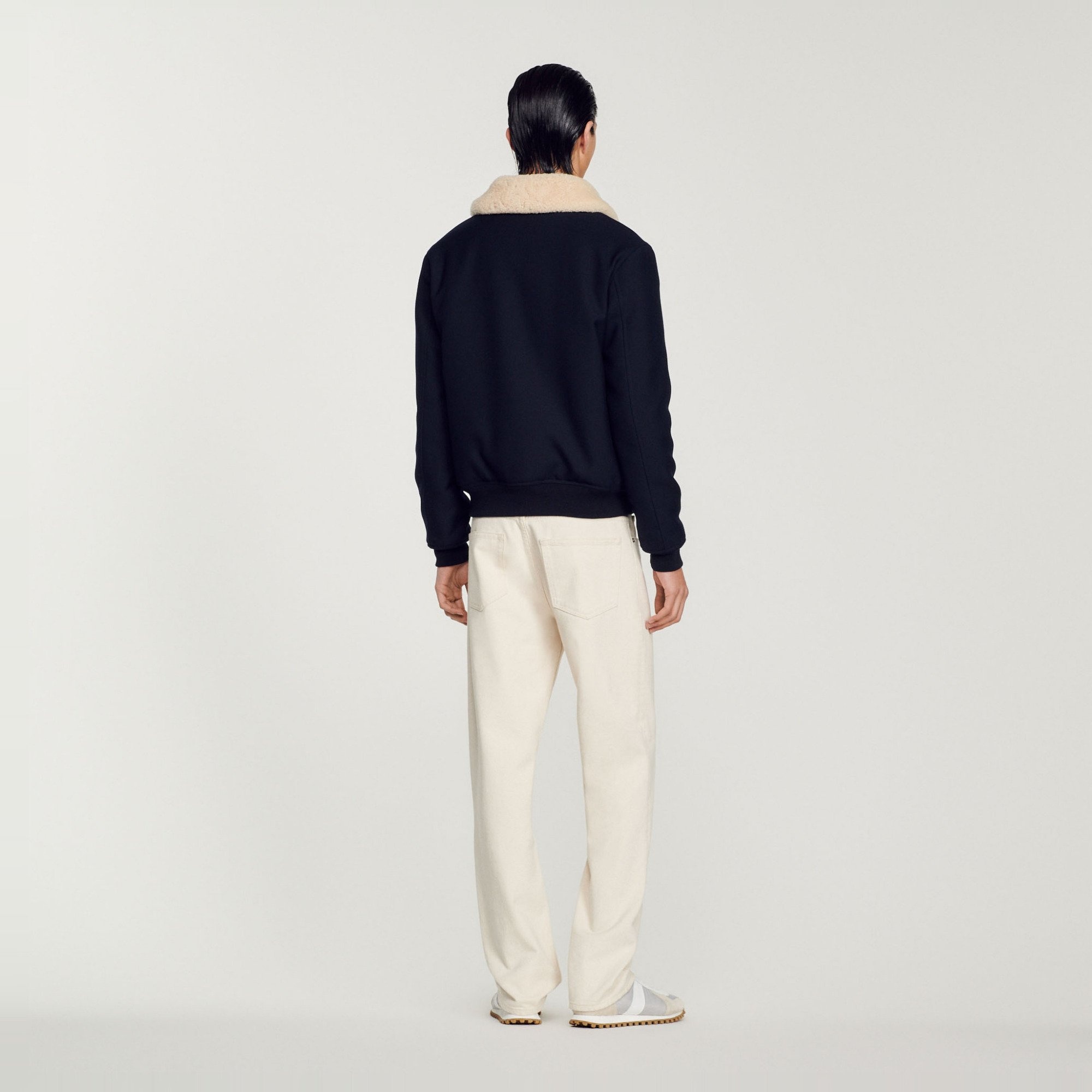 Jacket with removable collar - 5