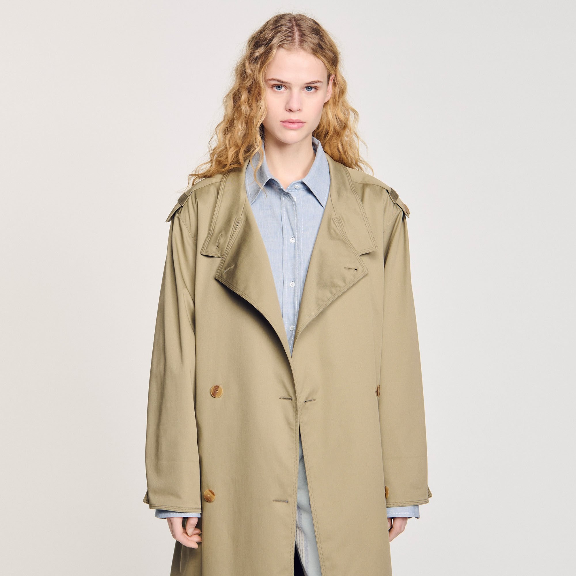 BELTED TRENCH COAT - 4