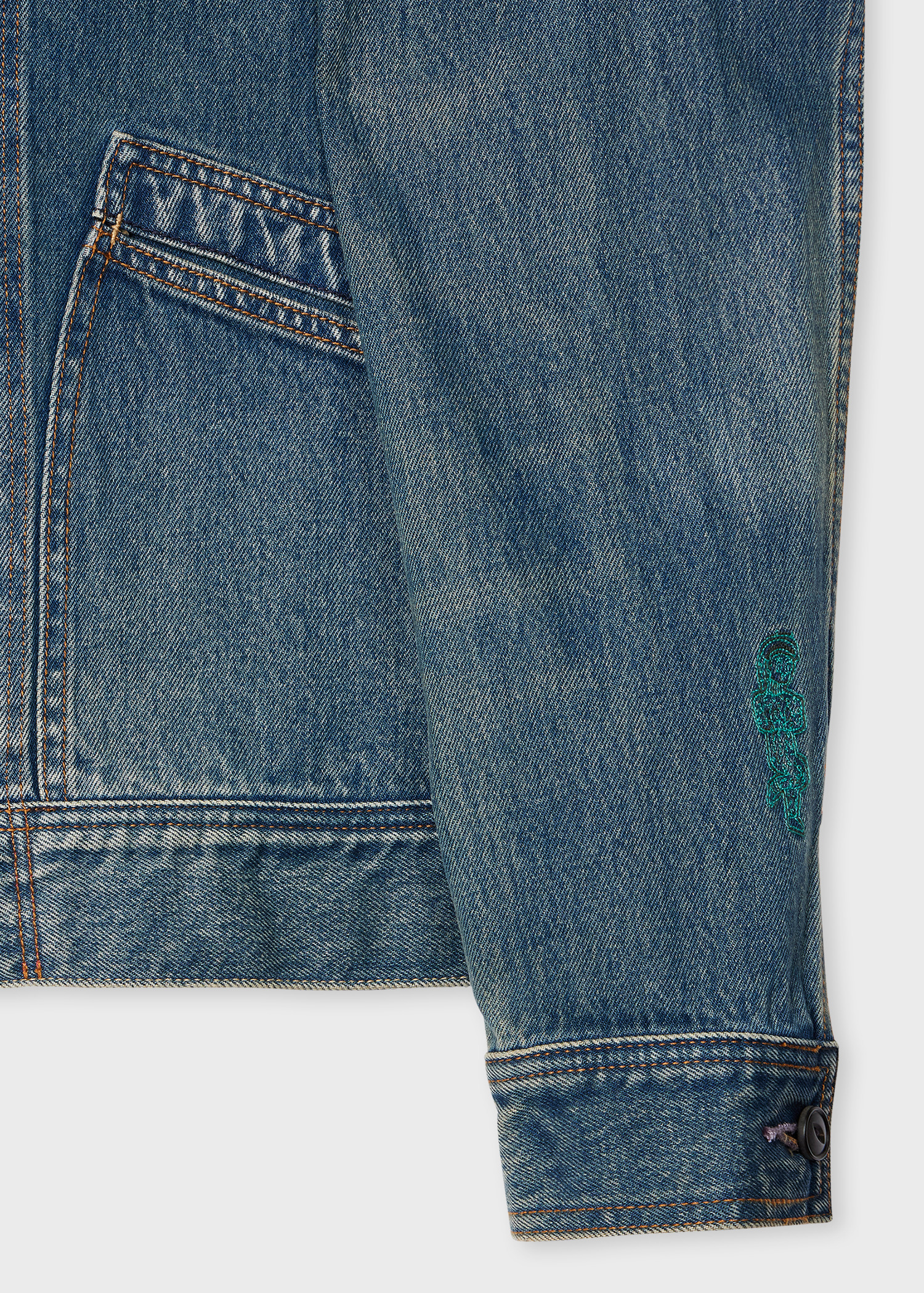 'Little Beasts' Embroidered Denim Co-Ord - 4