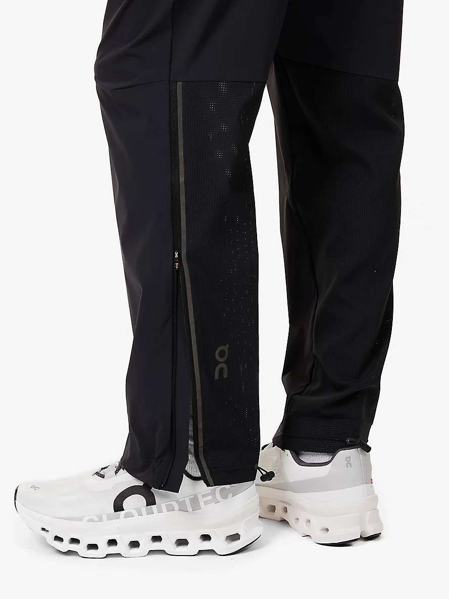 Track Straight-Leg Relaxed-Fit Stretch-Woven Trousers - 6