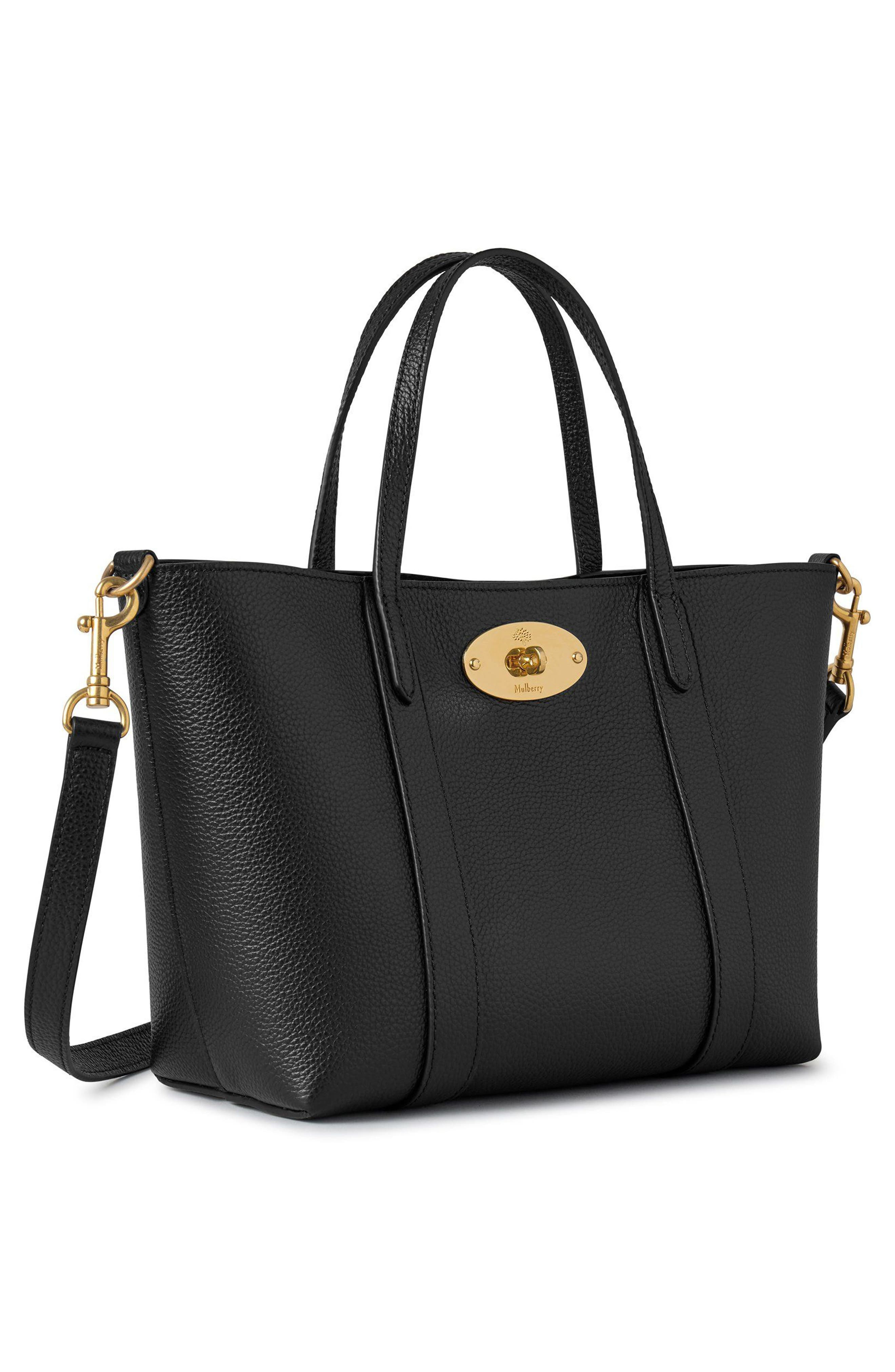 Mulberry Mini Bayswater Leather Tote in Black at Nordstrom - 5
