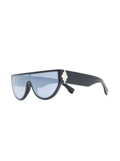 Marcelo Burlon County Of Milan oversized frame mirrored sunglasses outlook