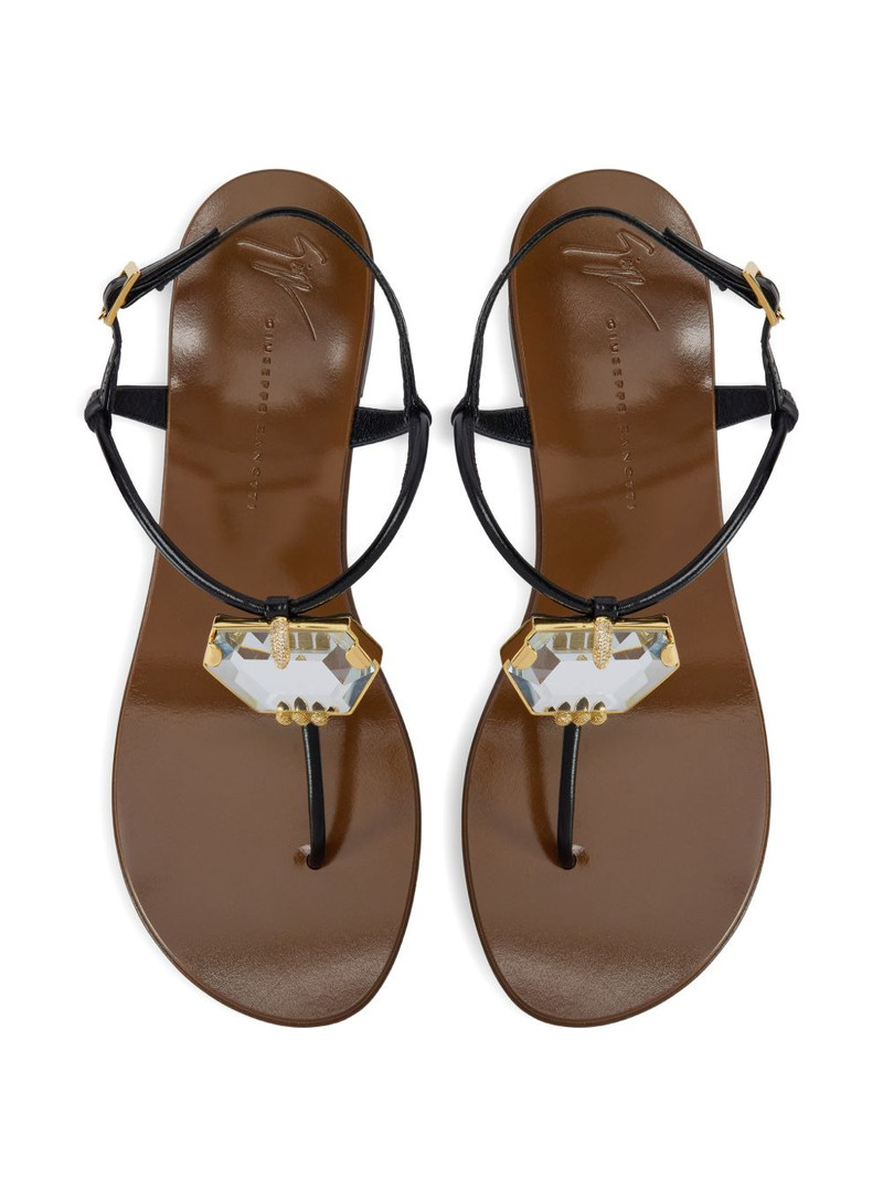 Patrice geometric crystal sandals 4
