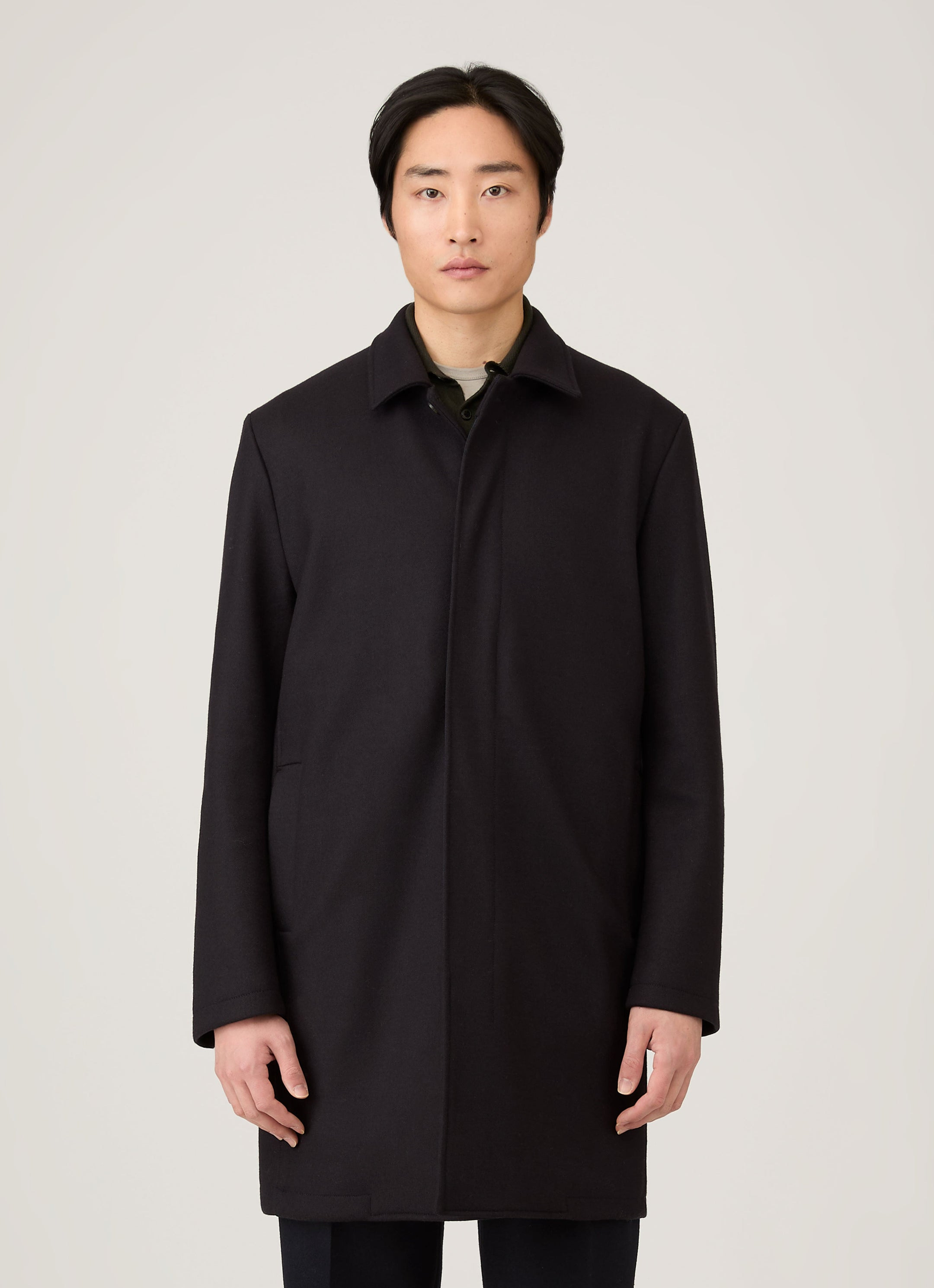 Boiled Wool Coat - 2