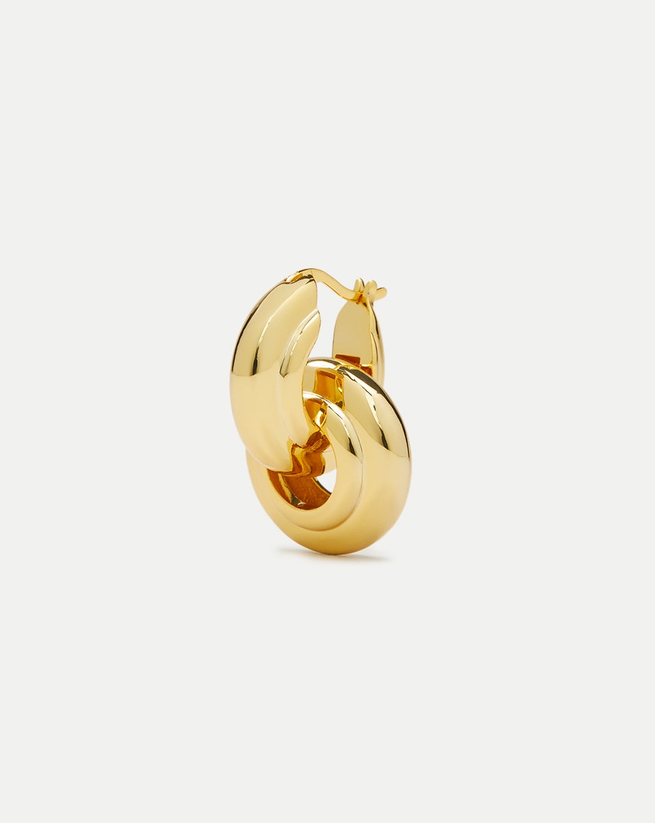 INTERLOCKING HOOP EARRINGS - 4
