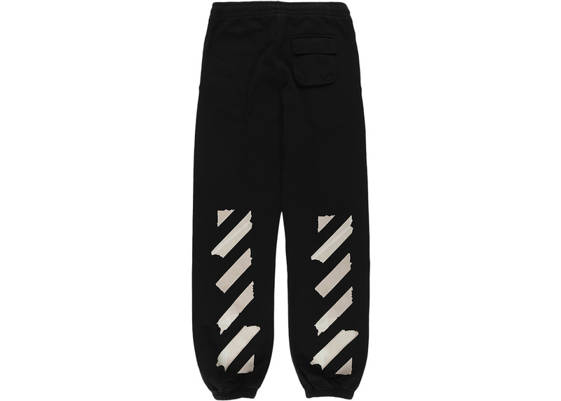 Off-White OFF-WHITE Tape Arrows Long Sweatpants Black/Beige outlook