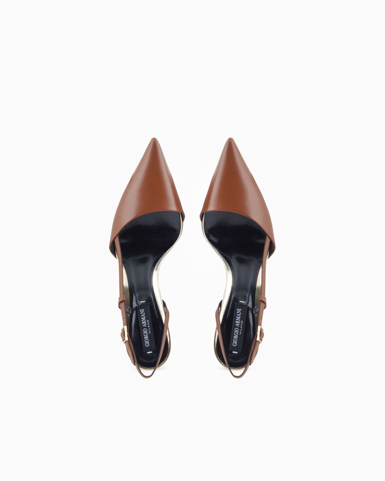 CALFSKIN SLINGBACKS WITH MIRROR DETAILS - 3